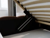 Polsterbett mit Bettkasten und Lattenrost 180x200 Modo Braun