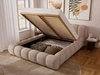 Polsterbett mit Bettkasten und Lattenrost 180x200 Doria Beige