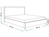 Polsterbett mit Lattenrost 160x200 Grenada Hellgrau