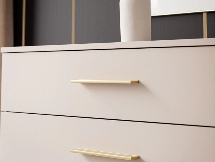 Kommode mit Türe, Schubladen und LED-Beleuchtung Nuveo Kaschmir
