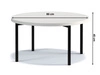 Runder Couchtisch Sevilla Schwarz Glanz