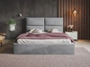 Polsterbett mit Bettkasten und Lattenrost 120x200 Marad Grau