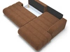 Ecksofa L-Form mit Schlaffunktion und Bettkasten Lisso Rechts Terrakotta