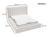 Polsterbett mit Bettkasten und Lattenrost 120x200 Rotto Grau