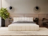 Polsterbett mit Bettkasten und Lattenrost 180x200 Alicante Beige