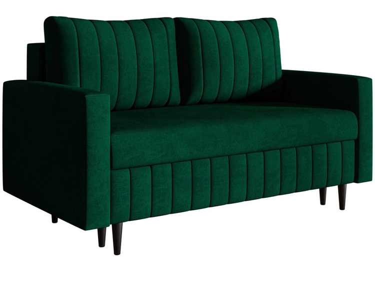 Schlafsofa mit Bettfunktion und Bettkasten Castelo Grün