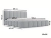 Polsterbett Ohne Bettkasten mit Lattenrost 180x200 Cloud Dunkelgrau