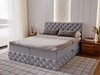 Boxspringbett mit Bettkasten 140x200 Canolo Grau