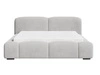 Polsterbett mit Bettkasten und Lattenrost 120x200 Aubi Grau