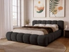 Polsterbett mit Bettkasten und Lattenrost 120x200 Doria Schwarz