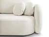 Schlafsofa mit Bettfunktion und Bettkasten Oreo Creme