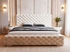 Polsterbett mit Bettkasten und Lattenrost 120x200 Astra Beige