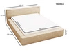 Polsterbett mit Bettkasten und Lattenrost 160x200 Lago Beige