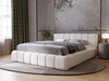 Polsterbett mit Bettkasten und Lattenrost 140x200 Orio Beige