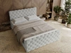 Boxspringbett mit Bettkasten 140x200 Lunaris Hellgrau
