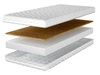 Schaumstoffmatratze mit Kokosmatte und abnehmbarem Bezug Tomi 10 80x200