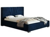 Polsterbett mit Bettkasten und Lattenrost 160x200 Tesis Dunkelblau