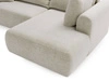 Ecksofa L-Form mit Schlaffunktion und Bettkasten Savana Bis Hellbeige