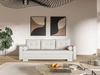 Schlafsofa mit Bettfunktion und Bettkasten Pori Creme