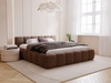Polsterbett mit Bettkasten und Lattenrost 140x200 Cloud Low Braun