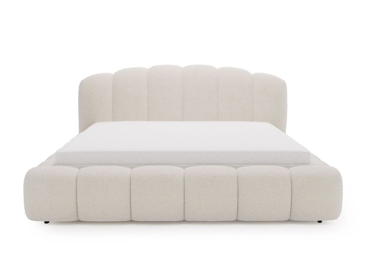 Polsterbett mit Stauraum und Lattenrost 160x200 Cloud Soft Beige