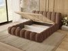 Polsterbett mit Bettkasten und Lattenrost 180x200 Averia Braun