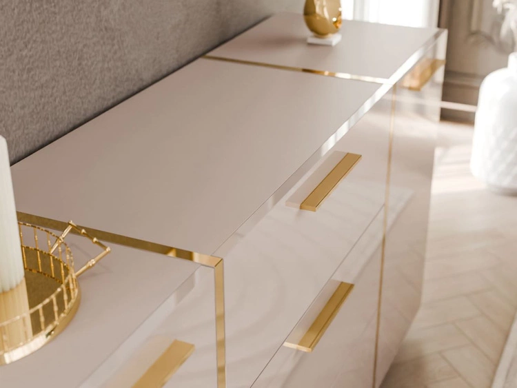 Wohnzimmer-Set im Glamour-Stil Lunelie Kaschmir