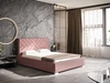 Polsterbett mit Bettkasten und Lattenrost 120x200 Tonale Rosa