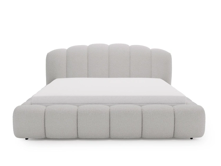 Polsterbett mit Stauraum und Lattenrost 160x200 Cloud Soft Grau