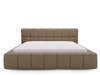Polsterbett mit Bettkasten und Lattenrost 160x200 Alicante Boucle Braun