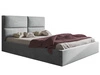 Polsterbett mit Bettkasten und Lattenrost 120x200 Marad Grau