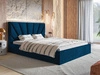 Polsterbett mit Bettkasten und Lattenrost 180x200 Orlo Dunkelblau