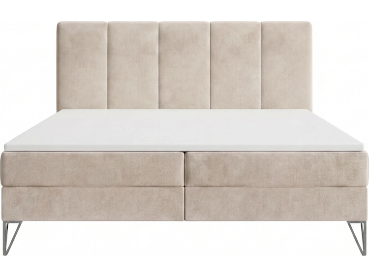 Boxspringbett mit Bettkasten 180x200 Vendi Beige
