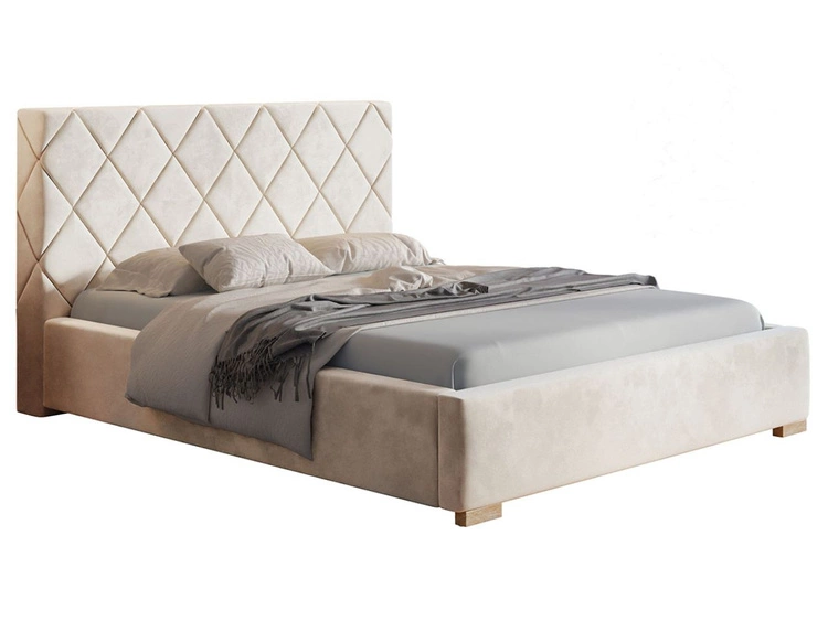 Polsterbett mit Bettkasten und Lattenrost 140x200 Taranto Beige