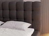 Polsterbett mit Bettkasten und Lattenrost 140x200 Twist Schwarz