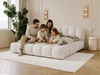 Polsterbett mit Stauraum und Lattenrost 120x200 Cloud Soft Beige