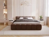 Polsterbett mit Bettkasten und Lattenrost 120x200 Cloud Low Braun