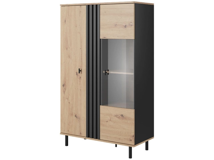 Wohnzimmer-Set Malone Artisan Eiche, Anthrazit
