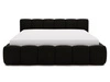 Polsterbett mit Bettkasten und Lattenrost 120x200 Cloud Low Schwarz