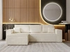 Ecksofa L-Form mit Schlaffunktion und Bettkasten Prato XL Beige 