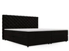 Boxspringbett mit Bettkasten 160x200 Bergamo Schwarz
