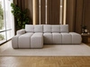 Ecksofa L-Form Links mit Schlaffunktion und Bettkasten Montero Grau