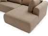 Ecksofa L-Form mit Schlaffunktion und Bettkasten Savana Bis Braun