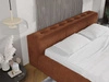 Polsterbett mit Bettkasten und Lattenrost 120x200 Lipari Braun
