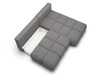 Ecksofa mit Schlaffunktion und Bettkasten Rechts Milet Grau