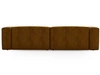 Ecksofa L-Form Links Moderne Cord Ecksofa Landi Honigfarben