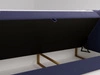 Boxspringbett mit Bettkasten 180x200 Osteno Dunkelblau