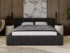 Polsterbett mit Bettkasten und Lattenrost 120x200 Ibiza Schwarz