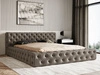 Polsterbett mit Bettkasten und Lattenrost 120x200 Palini Braun