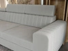 Ecksofa mit Schlaffunktion und Bettkasten Berona links Grau
